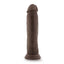 Dr. Skin Plus Dildo Articulado Triple Densidad 24,1 cm - Chocolate