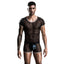 Conjunto Bóxer y Camiseta Malla Encaje 7232