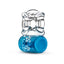 Pleaser Anillo Vibrador Recargable - Azul