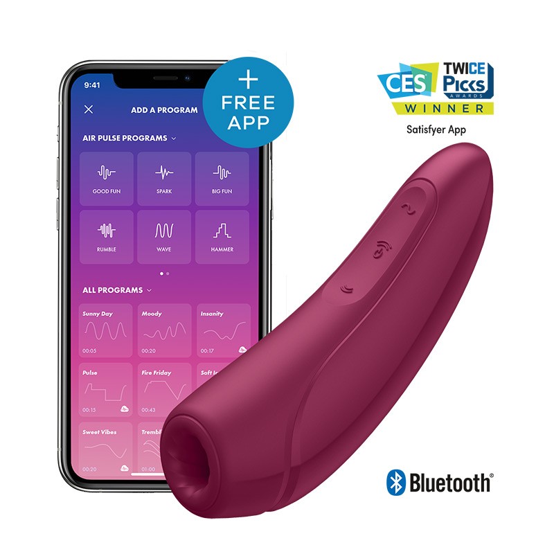 Satisfyer Curvy 1+ con APP Rojo