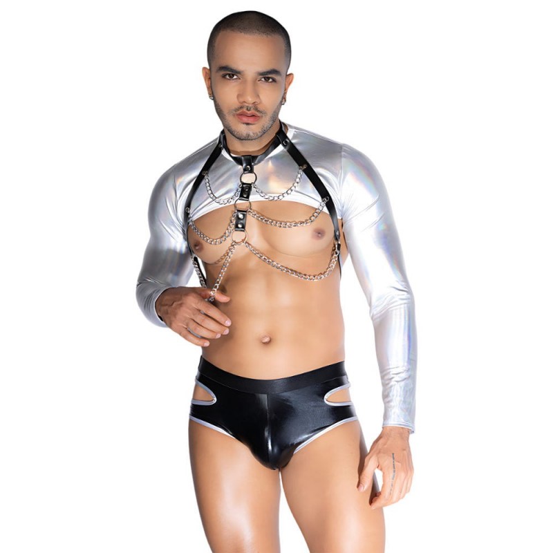 Conjunto Brief y Top Metalizado 9116