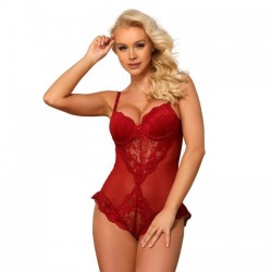 Emilia Body Encaje Rojo
