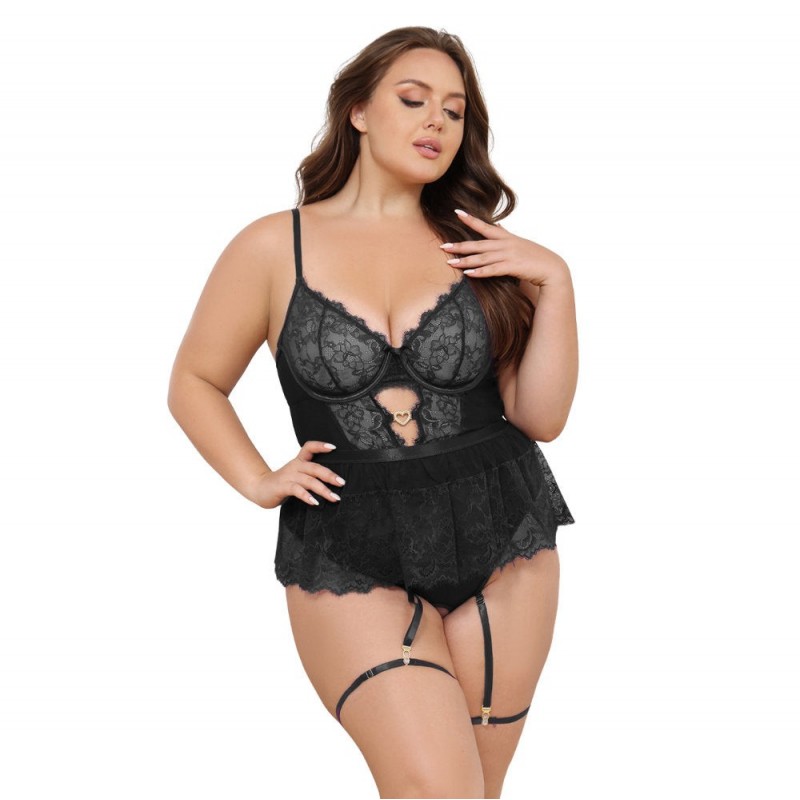 Giselle Body de Encaje Negro XL