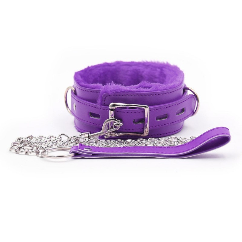 Collar Felpa con Cadena SENS Morado