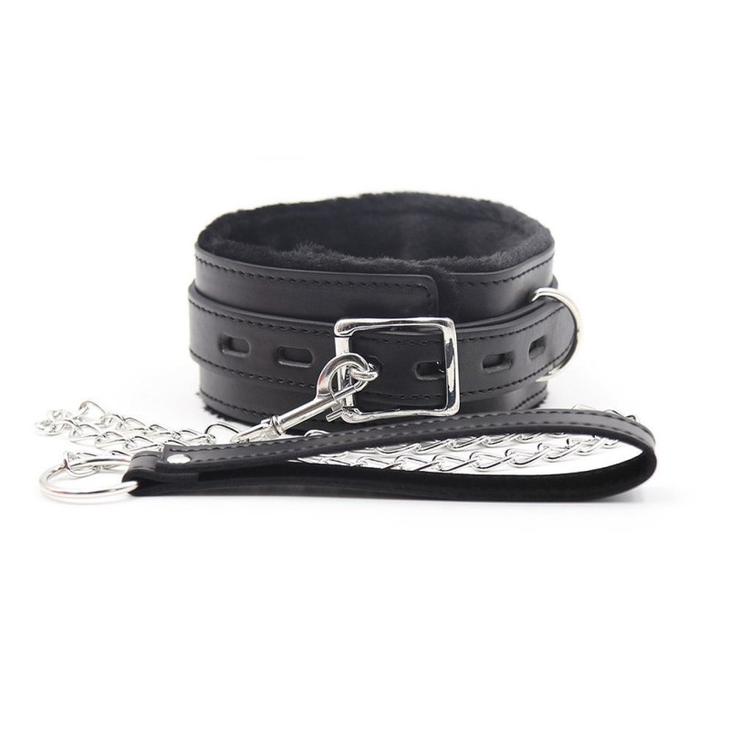 Collar Felpa con Cadena SENS Negro