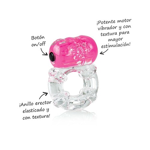 Anillo Vibrador Big O ColorPop Rosado