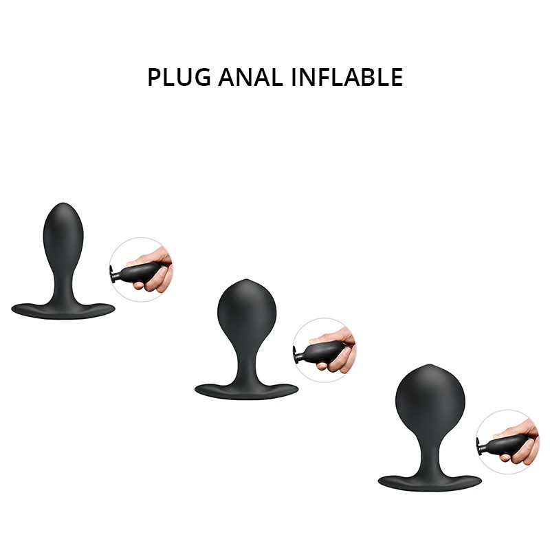 plug anal inflable Inflatable Butt Plug Knot Large Buttplug Huge Anal Inflatable Dildo  Silicone