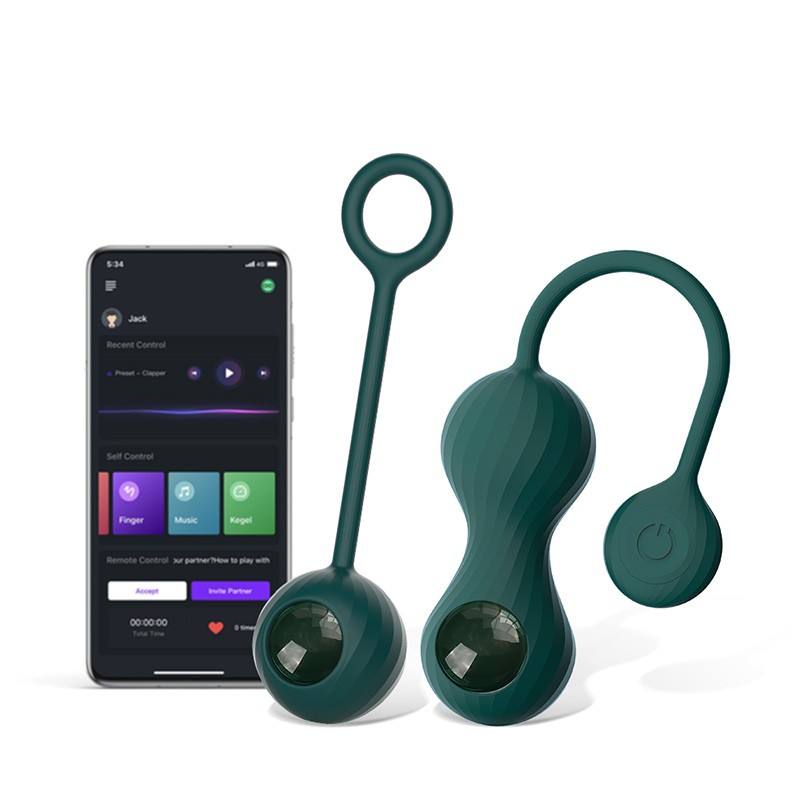 Crystal Duo Bolas Kegel con APP