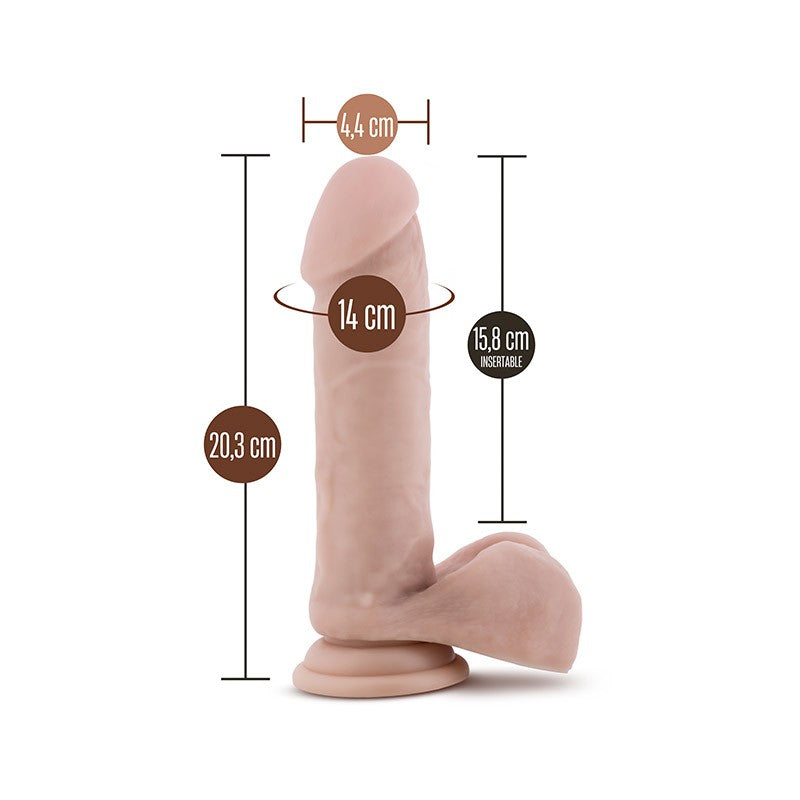 Au Naturel Dildo Doble Densidad 20,3 cm