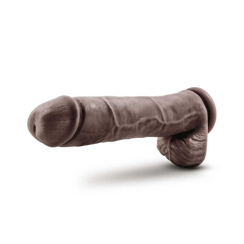 Au Naturel Dildo Doble Densidad 29,2 cm - Chocolate
