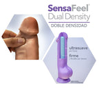 Au Naturel Dildo Doble Densidad 24,1 cm - Moca