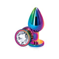 Plug Anal de Acero Multicolor - Joya Blanca