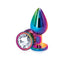 Plug Anal de Acero Multicolor - Joya Blanca