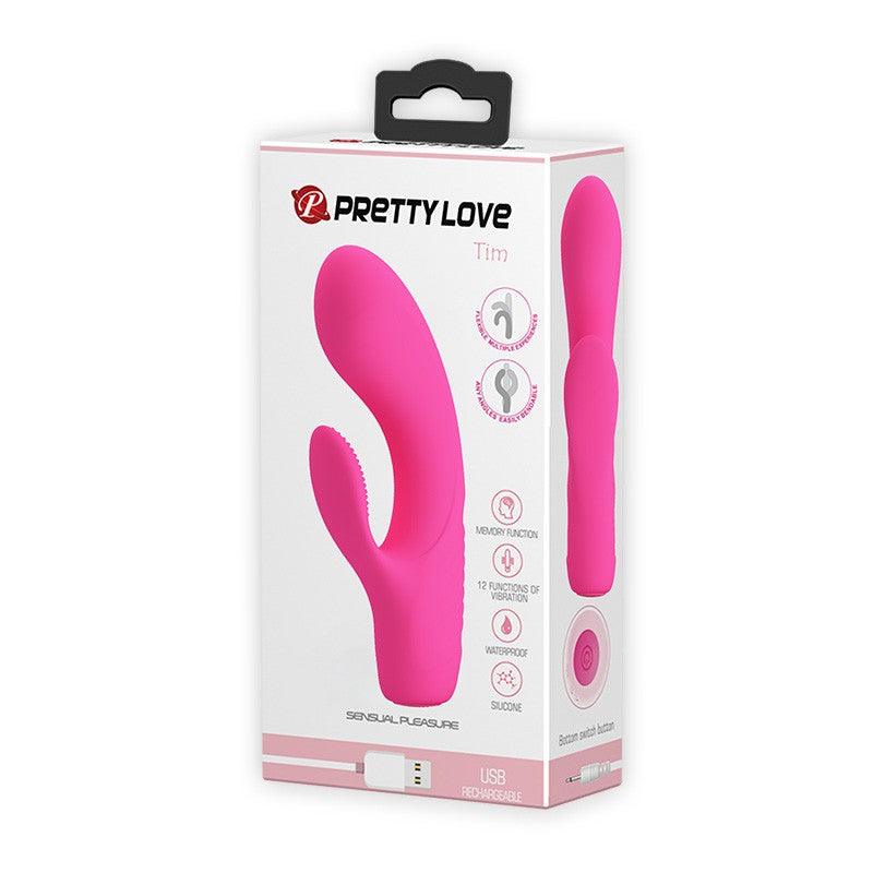 Tim Vibrador Recargable Doble Estimulación