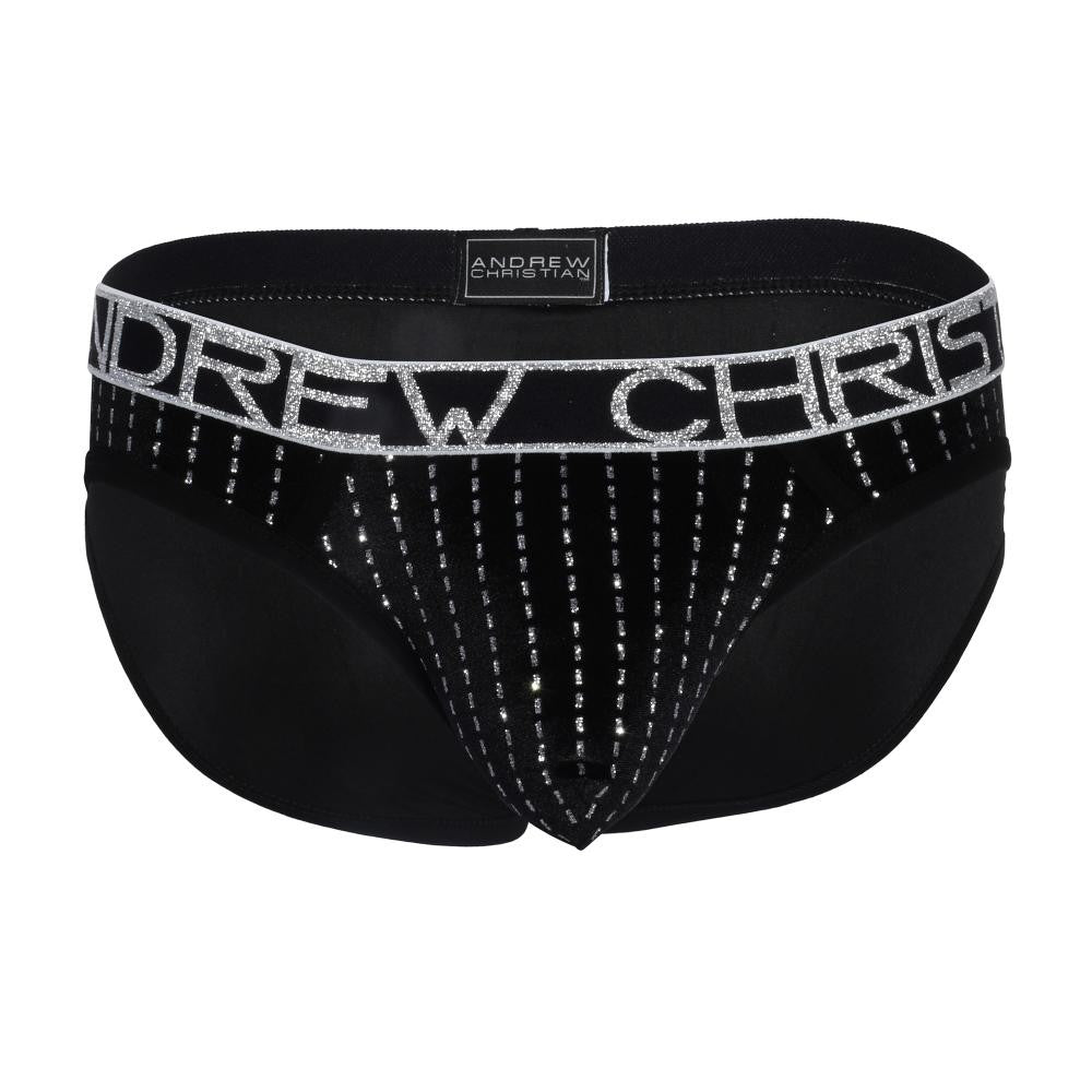 Glam Plush Stripe Brief 92319