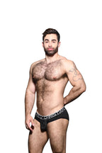 Glam Plush Stripe Brief 92319