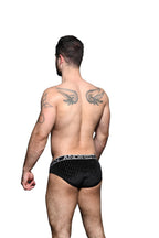 Glam Plush Stripe Brief 92319