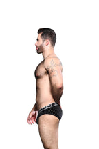 Glam Plush Stripe Brief 92319