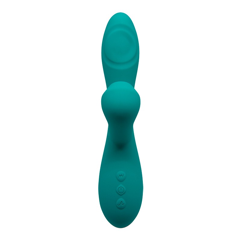 Caribbean Shine Vibrador con Pulsador y Succión - Turquesa