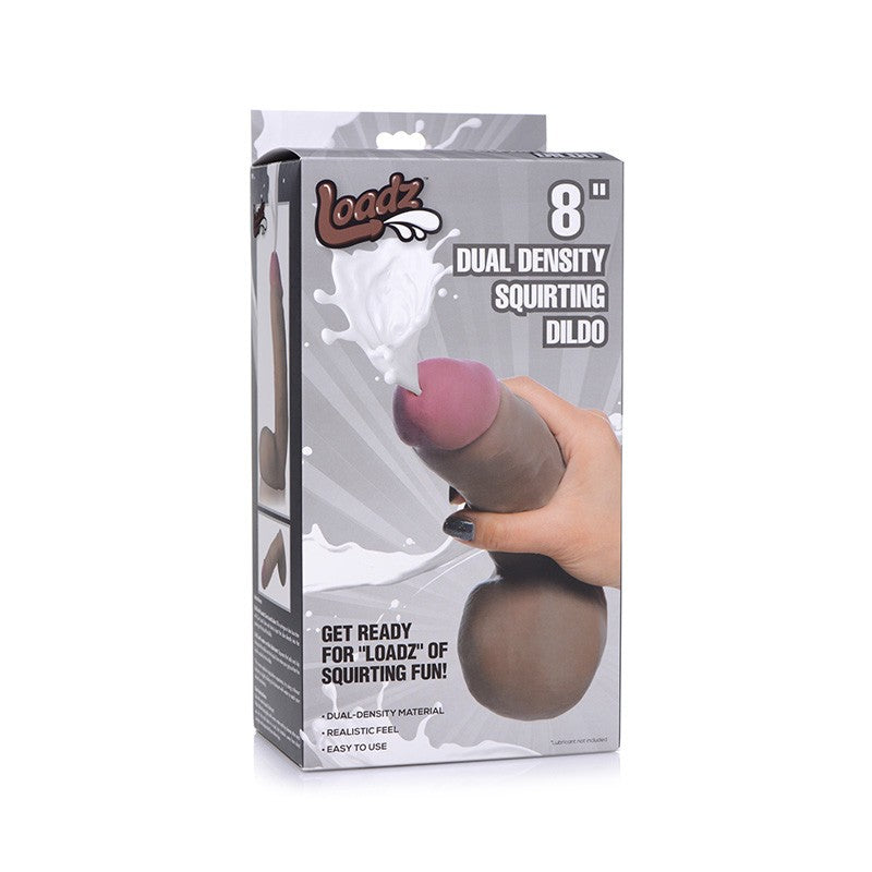 Loadz Dildo Doble Densidad con Eyaculación - Moca