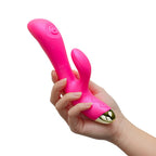 Aria Pleasin' Vibrador Dual Con Pulsador - Fucsia