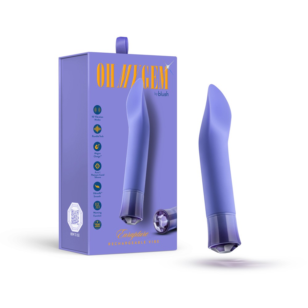 Enrapture Tanzanite Vibrador Recargable Con Joya