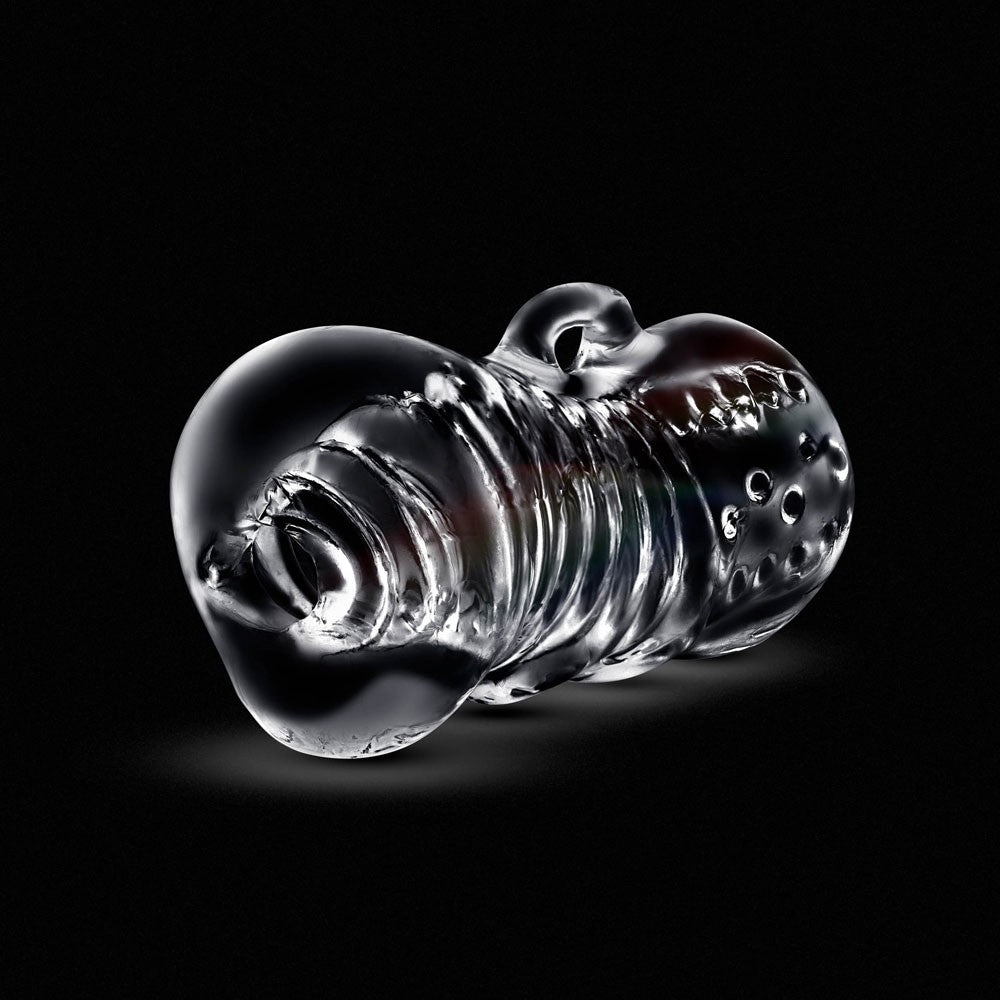 Squeezy Masturbador Transparente Texturizado