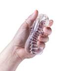 Squeezy Masturbador Transparente Texturizado