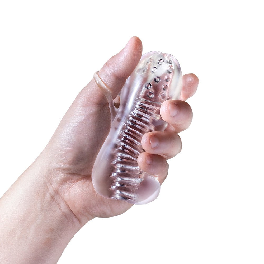 Squeezy Masturbador Transparente Texturizado