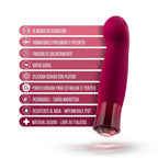 Classy Garnet Vibrador Recargable Con Joya