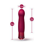 Classy Garnet Vibrador Recargable Con Joya