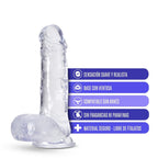 Rock n’ Roll Dildo Transparente 18,4 cm
