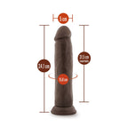 Dr. Skin Plus Dildo Articulado Triple Densidad 24,1 cm - Chocolate