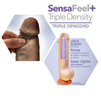 Dr. Skin Plus Dildo Articulado Triple Densidad 24,1 cm - Chocolate