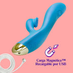 Aria Arousing Vibrador Dual Con Pulsador - Azul