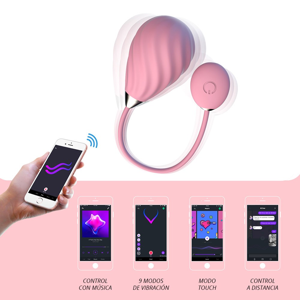 Magic Sundae Vibrador Con APP -  Rosado Imagen secundaria del producto