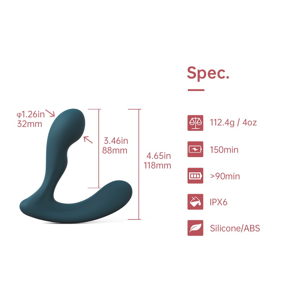 Solstice X Vibrador Prostático con APP