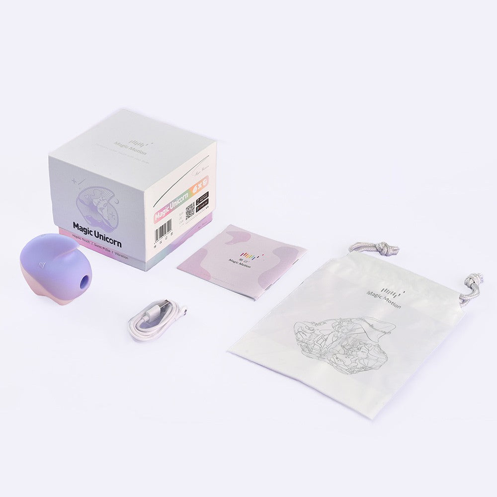 Magic Unicorn Succionador y Vibrador con APP - Morado