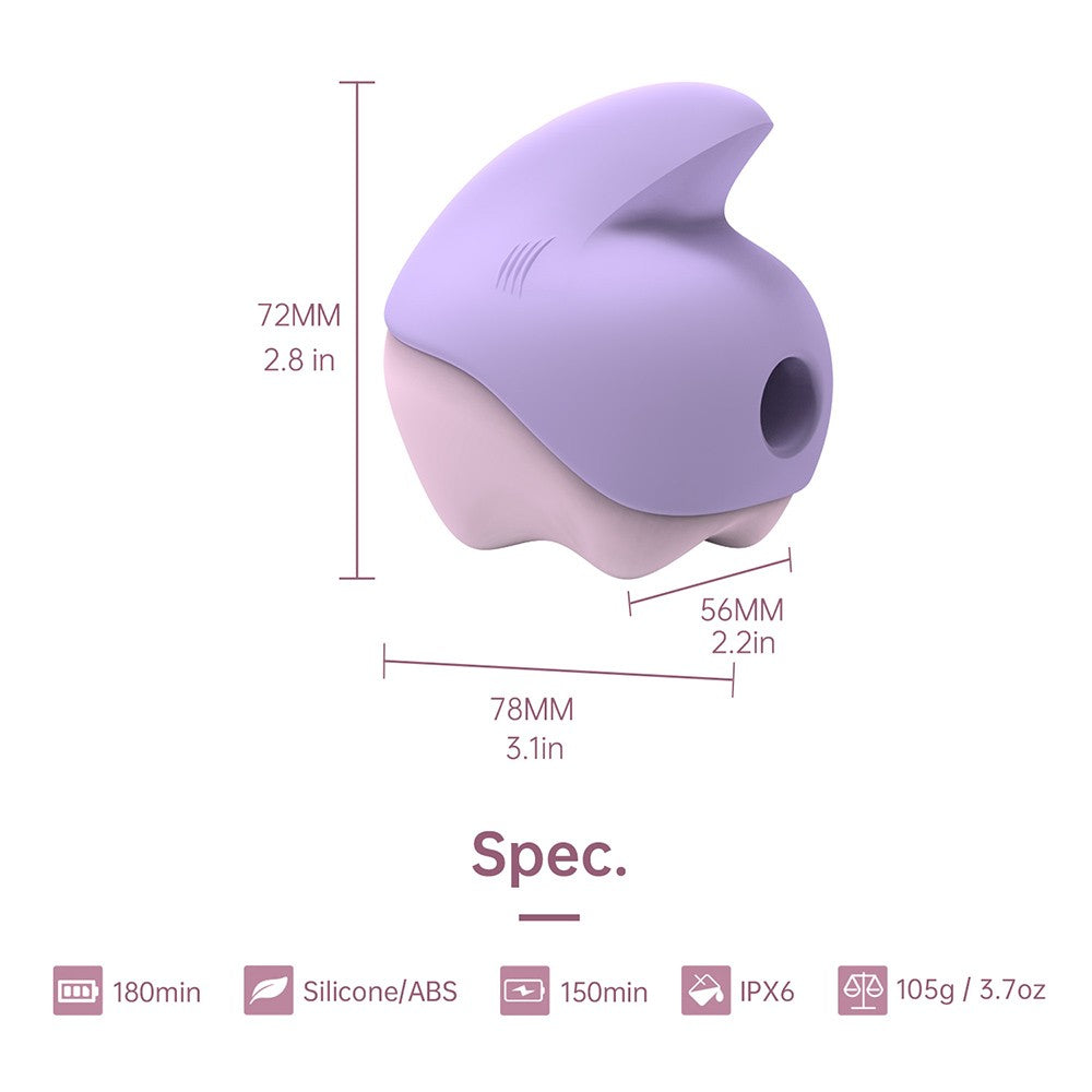 Magic Unicorn Succionador y Vibrador con APP - Morado