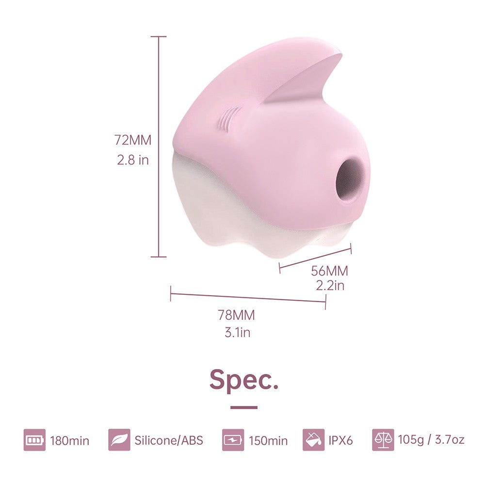 Magic Unicorn Succionador y Vibrador con APP - Rosa