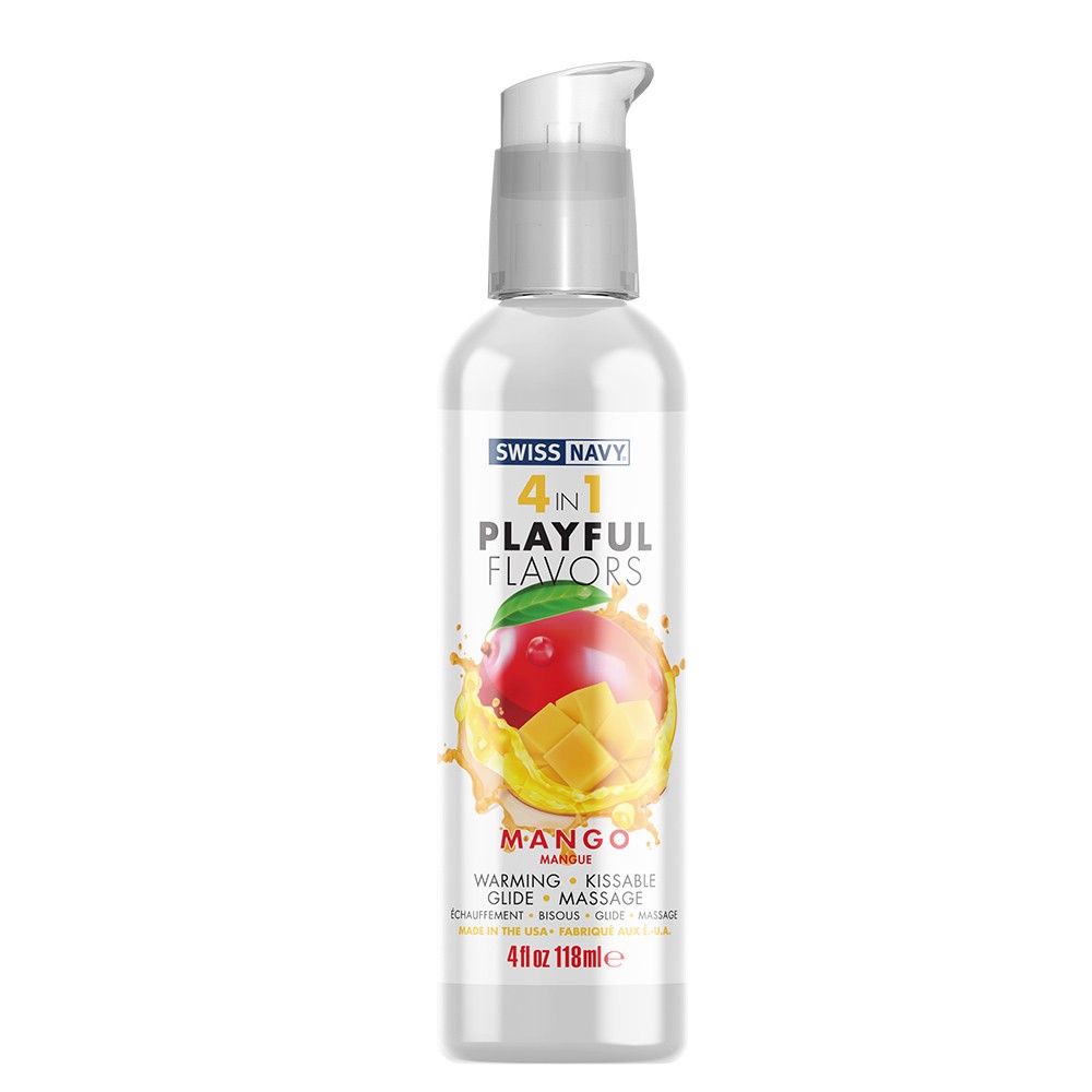 4 en 1 Gel Cálido Comestible Mango 118 ml Imagen principal del producto