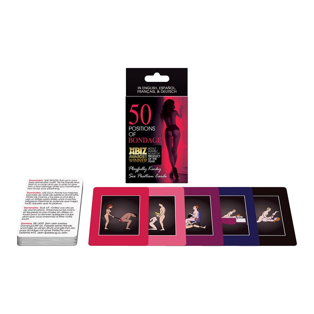 50 Posiciones de Bondage Juego de Cartas