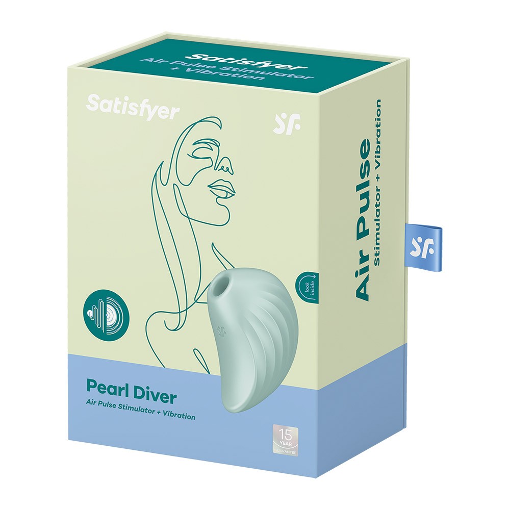 Pearl Diver Succionador y Vibrador - Menta