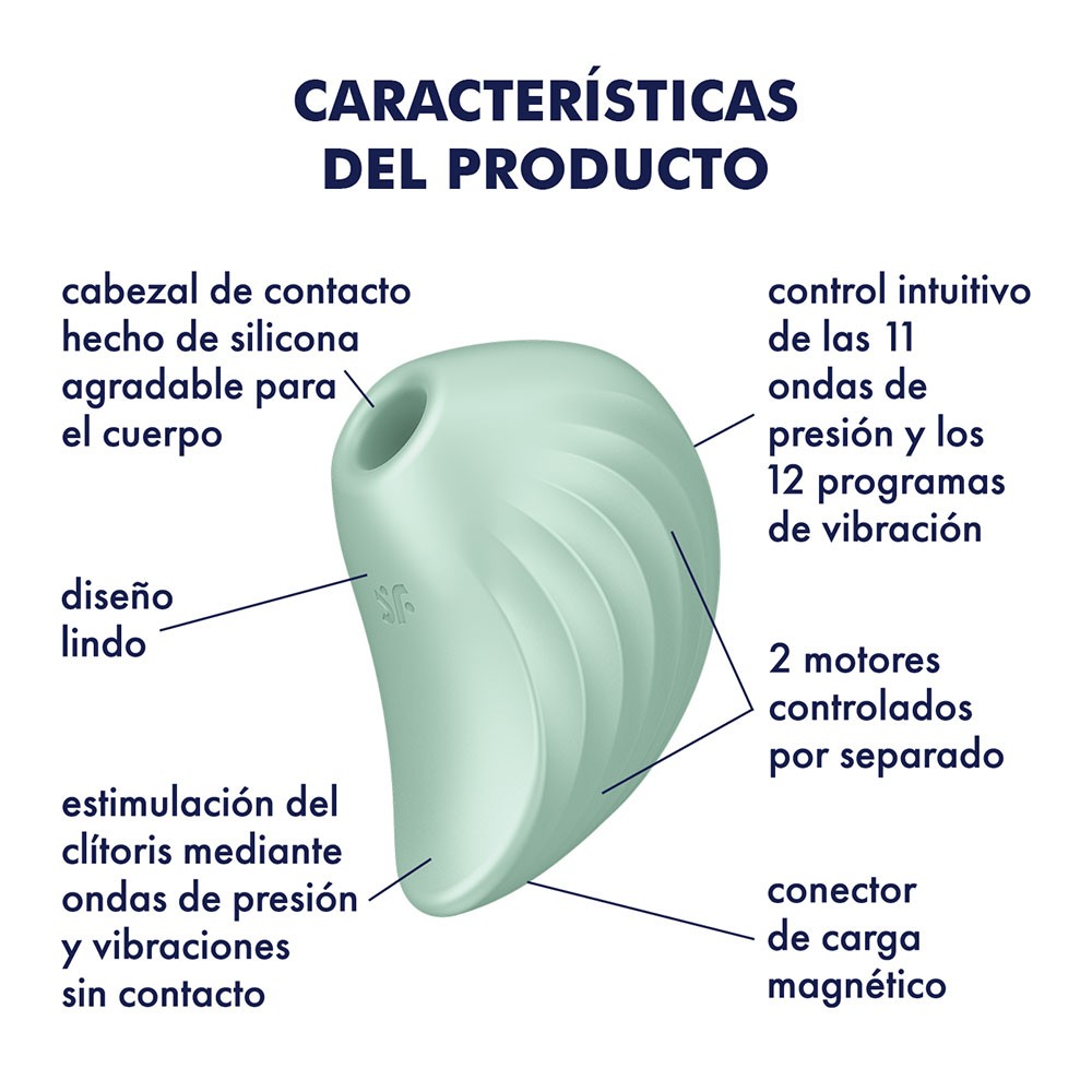Pearl Diver Succionador y Vibrador - Menta