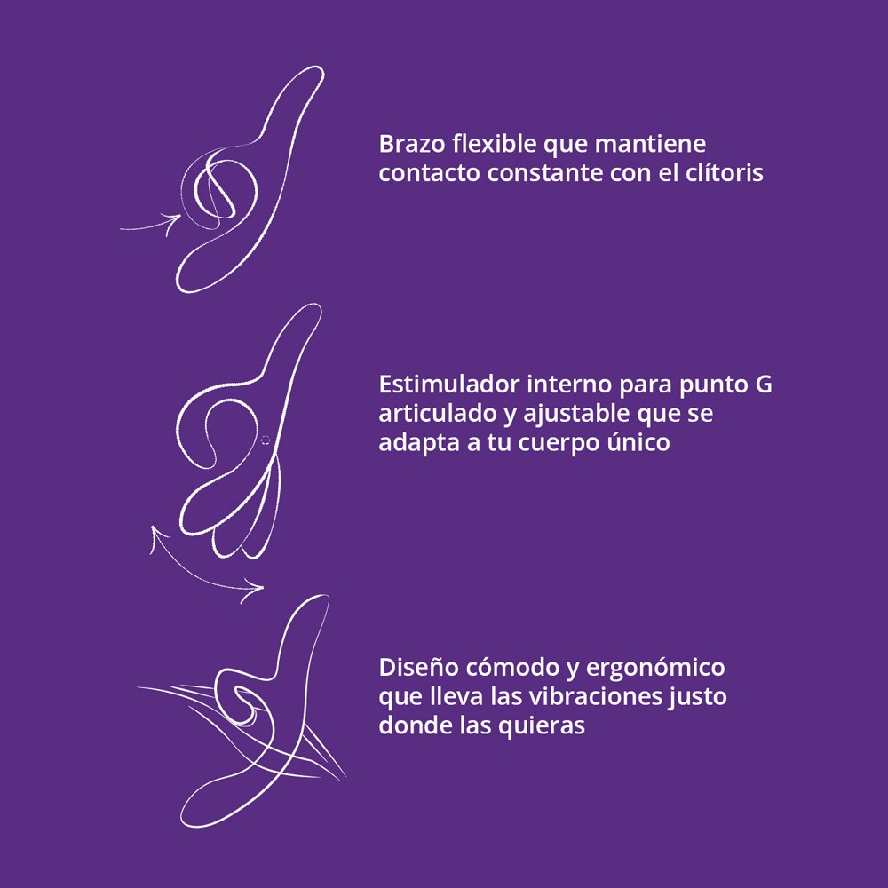 Nova 2 Vibrador Dual con APP - Azul