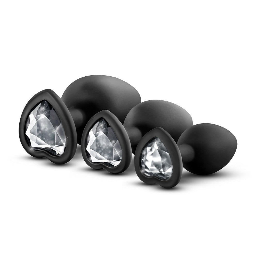 Bling Plugs Kit Entrenamiento Anal - Joyas Blanca Imagen principal del producto