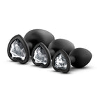 Bling Plugs Kit Entrenamiento Anal - Joyas Blanca