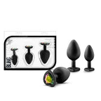 Bling Plugs Kit Entrenamiento Anal - Joyas Multicolor