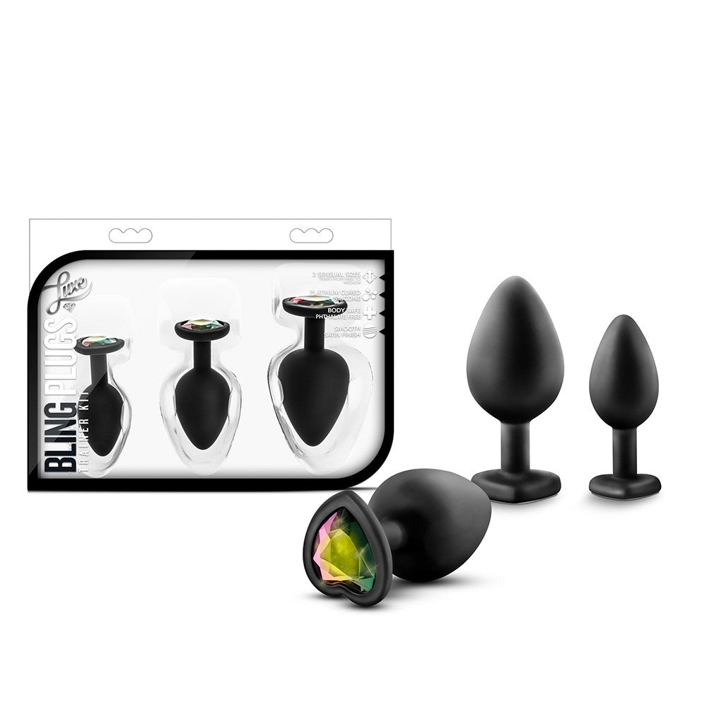 Bling Plugs Kit Entrenamiento Anal - Joyas Multicolor