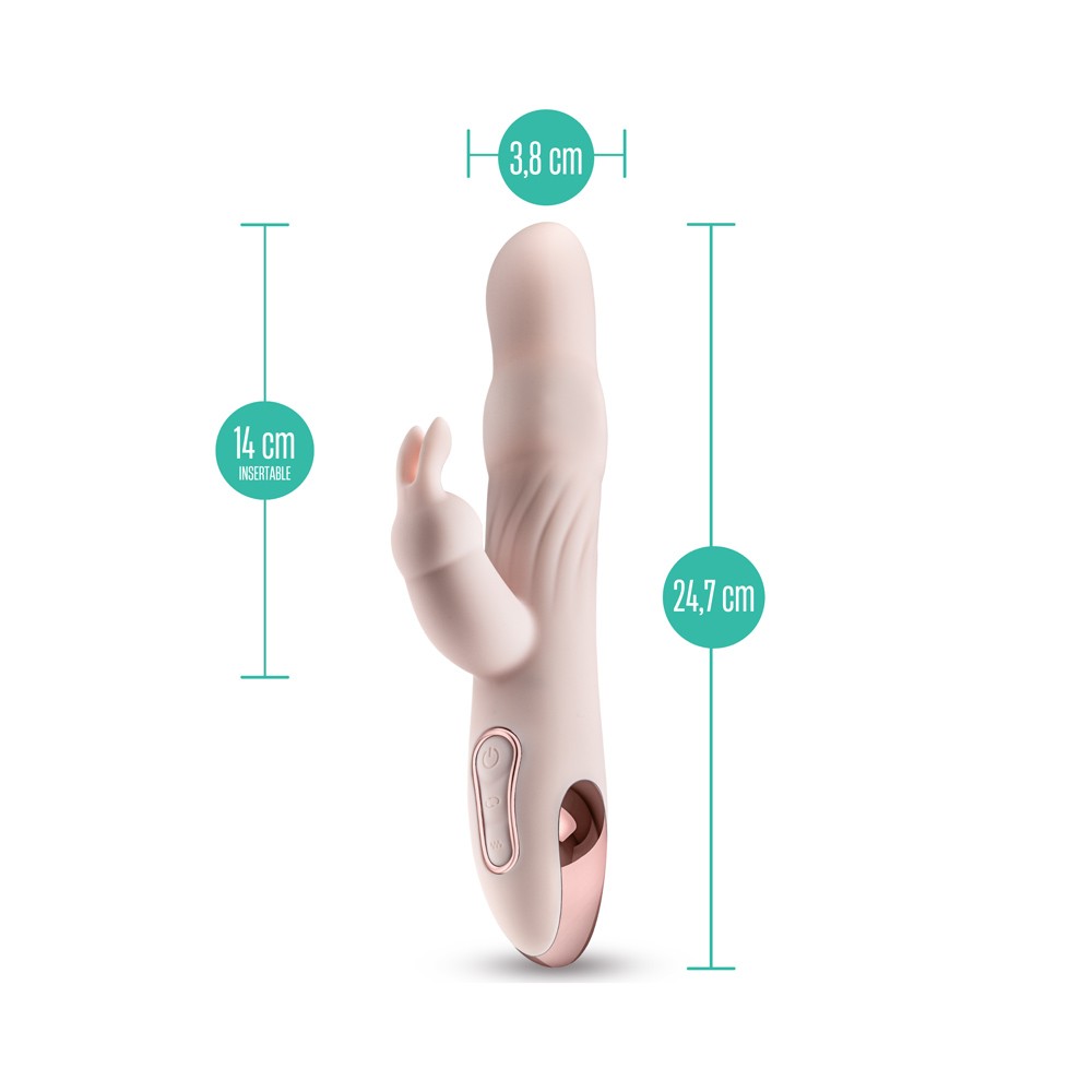 Aurora Vibrador y Rotador Doble Recargable